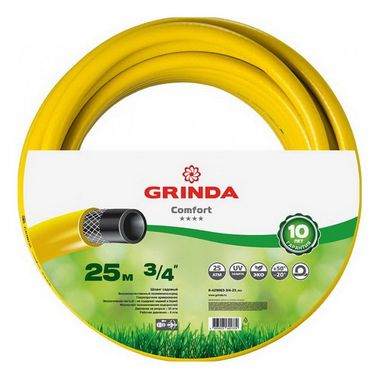 Шланг ПВХ 3/4 армиров. 3-хслойный (25м) GRINDA comfort